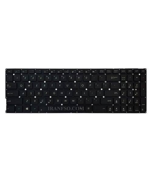 کیبرد لپ تاپ ایسوس VivoBook K556 مشکی-اینترکوچک بدون فریم ASUS VivoBook K556 Black Notebook Keyboard